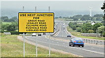  : Temporary information sign, Bruslee near Ballynure (June 2017) by Albert Bridge