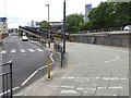 NZ2564 : Ramp up to the Camden Street Footbridge by Oliver Dixon