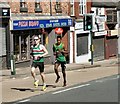 SJ9594 : Hyde 7 Road Race 2017: Gareth Raven and Mussie Kassa by Gerald England