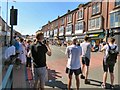 SJ9494 :  Hyde 7 Road Race 2017:  Gareth Raven coming home to win by Gerald England