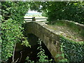 SE2946 : Packhorse bridge on footpath to Rougemont Carr by Humphrey Bolton