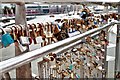 ST5872 : Love locks on Pero's Bridge by John Winder