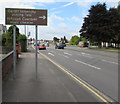 ST2179 : Bilingual brown direction sign, Rumney, Cardiff by Jaggery