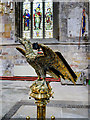 SE7428 : Howden Minster, Eagle Lectern and North Window by David Dixon