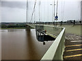 TA0223 : Eastern Walkway, Humber Bridge (looking south) by David Dixon