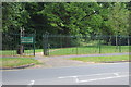 ST2987 : Entrance to Coed-Melin Park, Risca Road by M J Roscoe