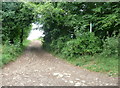 SO8607 : Footpath on the Laurie Lee walk by Humphrey Bolton