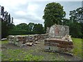 NS3975 : The ruins of St Serf's Church by Lairich Rig