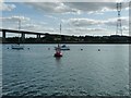 TM1641 : West navigation buoy, River Orwell by Christine Johnstone