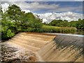 SD7913 : Weir at Burrs Country Park by David Dixon