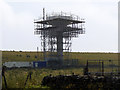 SE1164 : Greenhow Hill water tower under repair by Stephen Craven