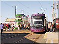 SD3036 : Old and New Trams at North Pier by David Dixon