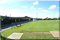 TM4462 : Leiston Town Athletic Association Stands & Pavilion by Geographer