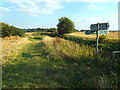 TQ6184 : Footpath and bridleway signs alongside Mar Dyke, near Bulphan by Malc McDonald