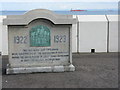 NT2891 : Kirkcaldy Sea Wall and Esplanade plaque by M J Richardson