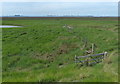 TA2022 : Fence across the salt marsh at Foulholme Sands by Mat Fascione