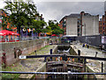 SJ8497 : Rochdale Canal Lock 87, Canal Street by David Dixon