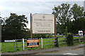 TL8094 : Lynford Hall Hotel sign by Geographer