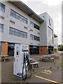 TL9928 : An electric vehicle charging point at the Colchester Community Stadium by Steve Daniels