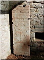 NJ4724 : Grave slab, St Mary's kirk, Auchindoir by Bill Harrison