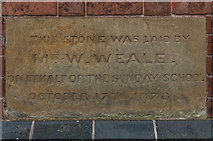 SO5175 : Foundation stone, former Zion Methodist Chapel, New Road by Ian Capper