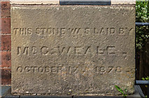 SO5175 : Foundation stone, former Zion Methodist Chapel, New Road by Ian Capper