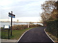 TQ4580 : Thames Path at Tripcock Ness, Thamesmead by Malc McDonald