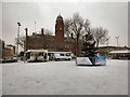 SJ9494 : Saturday morning snow by Gerald England