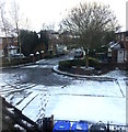 SD5631 : Dusting of snow on Grange Place, Ribbleton, Preston by Sue Grayson