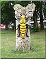 SJ8497 : A Manchester Bee by Karl Macauley by Gerald England