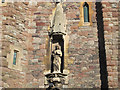 ST5974 : Statue of St Agnes  by Stephen Craven