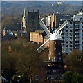 SK5839 : Green's Windmill from Colwick Woods by Alan Murray-Rust