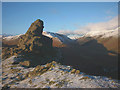 NY3209 : Helm Crag summit tor - 'The Howitzer' by Karl and Ali