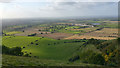 ST8951 : View north west from viewpoint on Westbury Hill, near Bratton Camp and Westbury White Horse, Wiltshire by Phil Champion