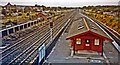 SE4081 : Thirsk station, northward down the ECML, 1993 by Ben Brooksbank