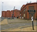 SJ8196 : Sky Hook at Trafford Park by Gerald England