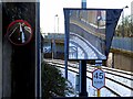 NZ2765 : End of platform mirrors, Chillingham Road Metro Station by Andrew Curtis