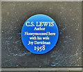 J4681 : CS Lewis plaque, Crawfordsburn (January 2018) by Albert Bridge