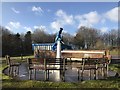 SJ8245 : Viewing area outside Keele Observatory by Jonathan Hutchins