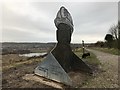 SJ8147 : Mining memorial at Silverdale Country Park by Jonathan Hutchins