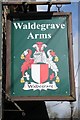 ST5953 : Inn sign of the Waldegrave Arms by Philip Halling