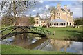 SP2852 : Bridge and lake and Walton Hall by Philip Halling