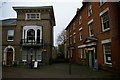 TM3877 : Large houses at the south end of Thoroughfare, Halesworth by Christopher Hilton