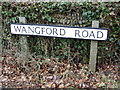 TM4977 : Wangford Road sign by Geographer