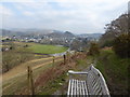 SH7400 : Bench on the Wales Coast Path/Glyndwr's Way by Eirian Evans