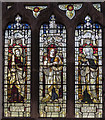 SK7288 : Stained glass window, St Peter's church, Clayworth by Julian P Guffogg