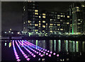 SJ8097 : View of Aether & Hemera's "Voyage" - flotilla installation in Salford Quays by J W