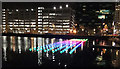 SJ8097 : View of Aether & Hemera's "Voyage" - flotilla installation in Salford Quays by J W