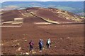 NT1935 : Walkers on Whitelaw Hill by Jim Barton