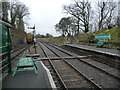 ST6653 : Southern end, Midsomer Norton South station by Christine Johnstone